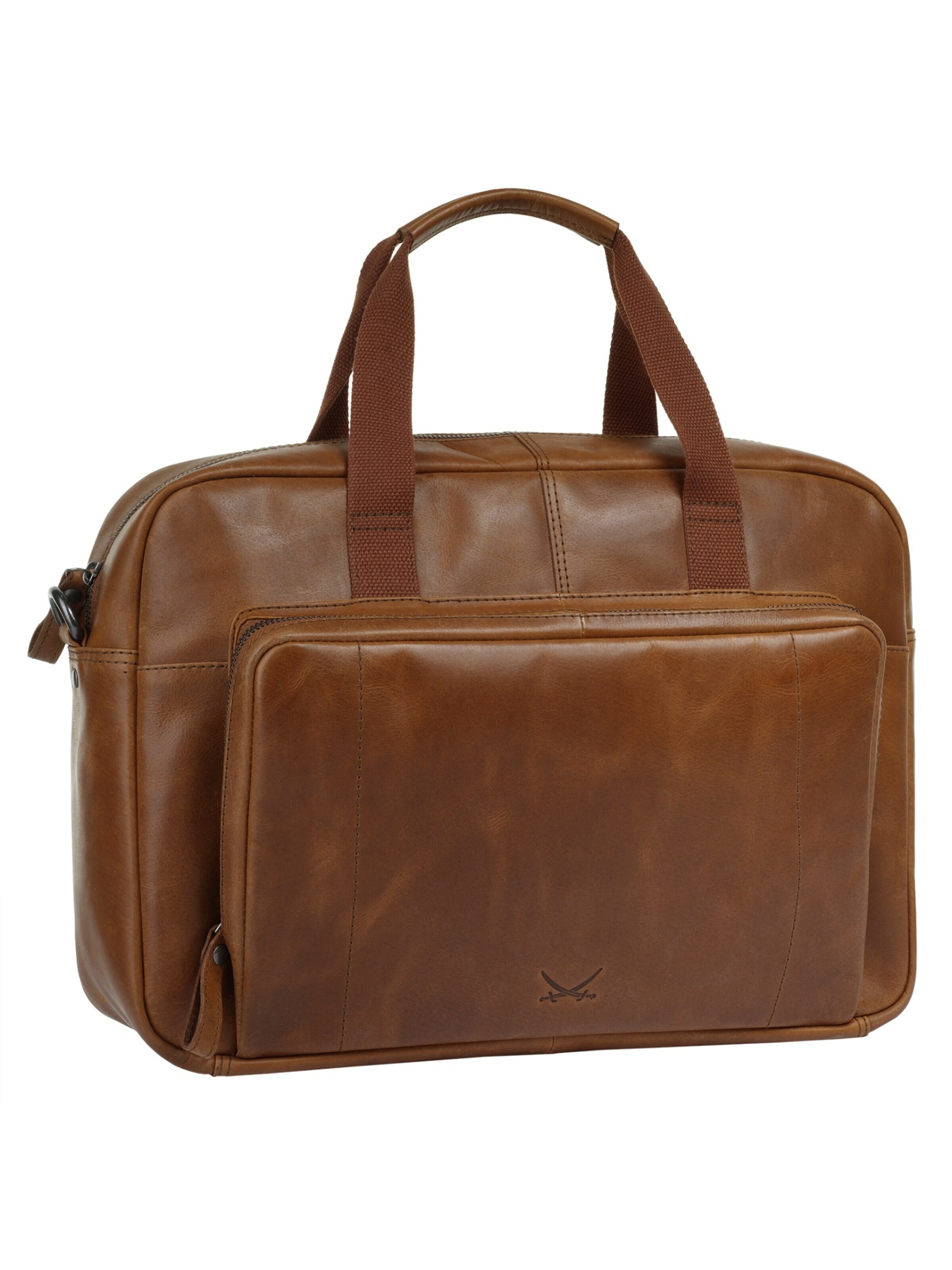 SANSIBAR Aktenkoffer 'BUSINESS BAG, BLACK'‌‌‌‌‌‌‌ in Braun