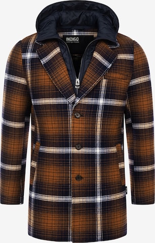 INDICODE JEANS Übergangsparka ' Apostolos ' in Blau: Vorderseite