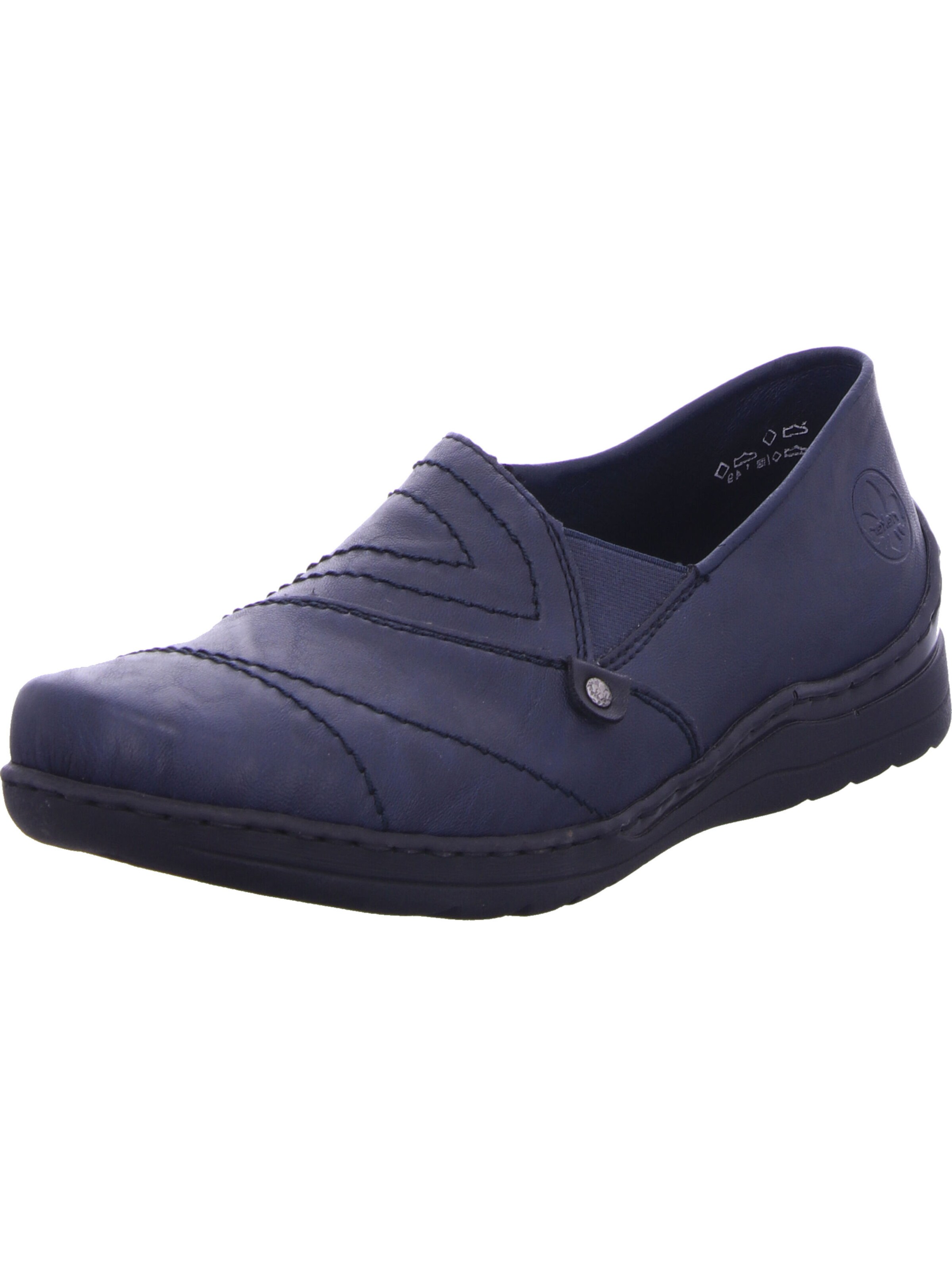 Chaussure basse Rieker en bleu : devant