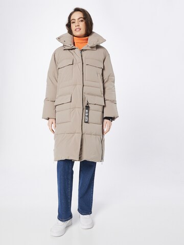 FREAKY NATION Winter Coat 'Holiday' in Beige: front