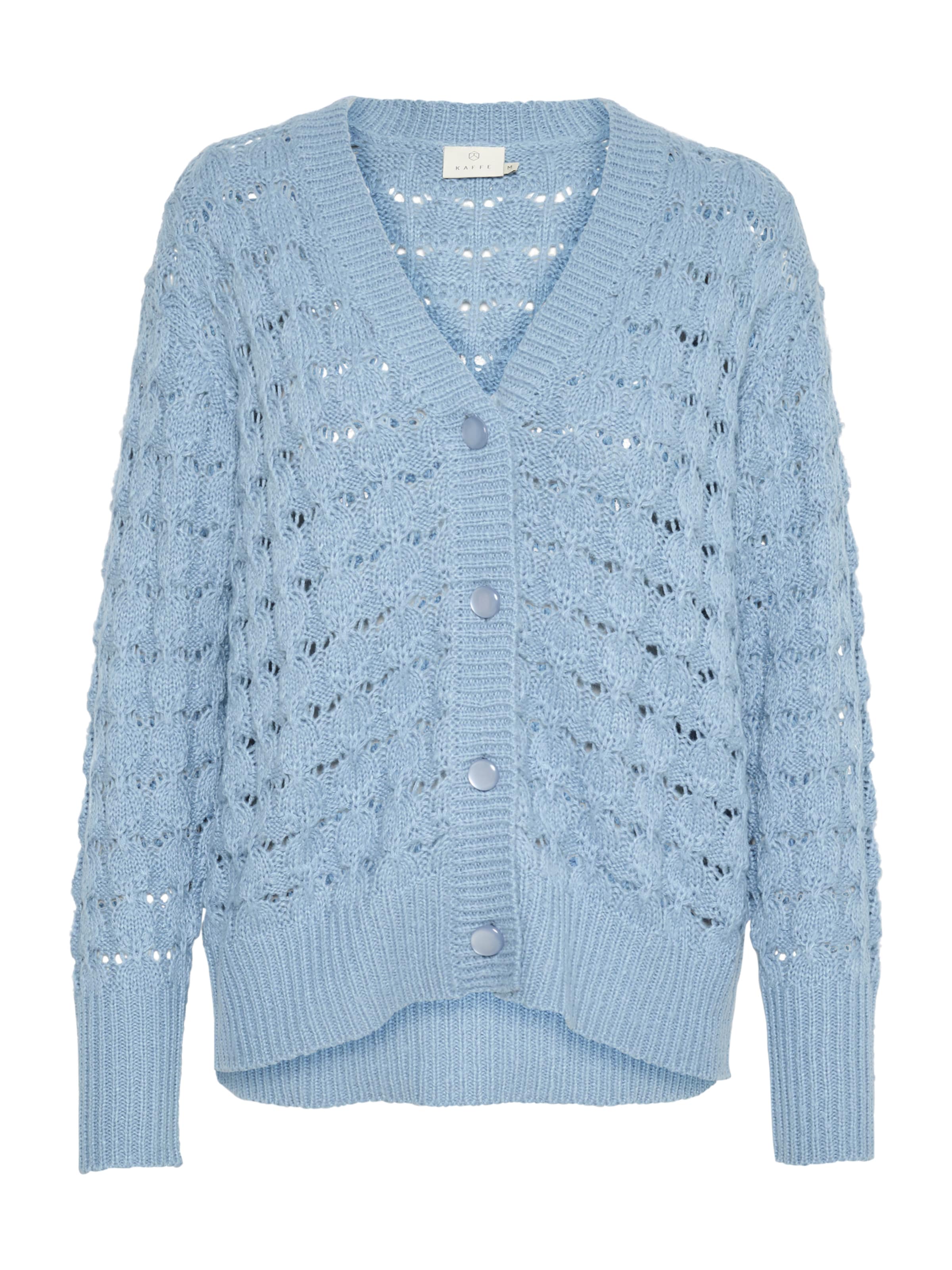 Kaffe Strickjacke 'Elena' in Blau: Vorderseite