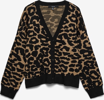 VERO MODA Gebreid vest 'VMSILJE' in Bruin: voorkant