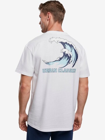 Urban Classics Shirt 'Big Wave' in White