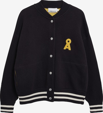 ARMEDANGELS Gebreid vest in Zwart: voorkant