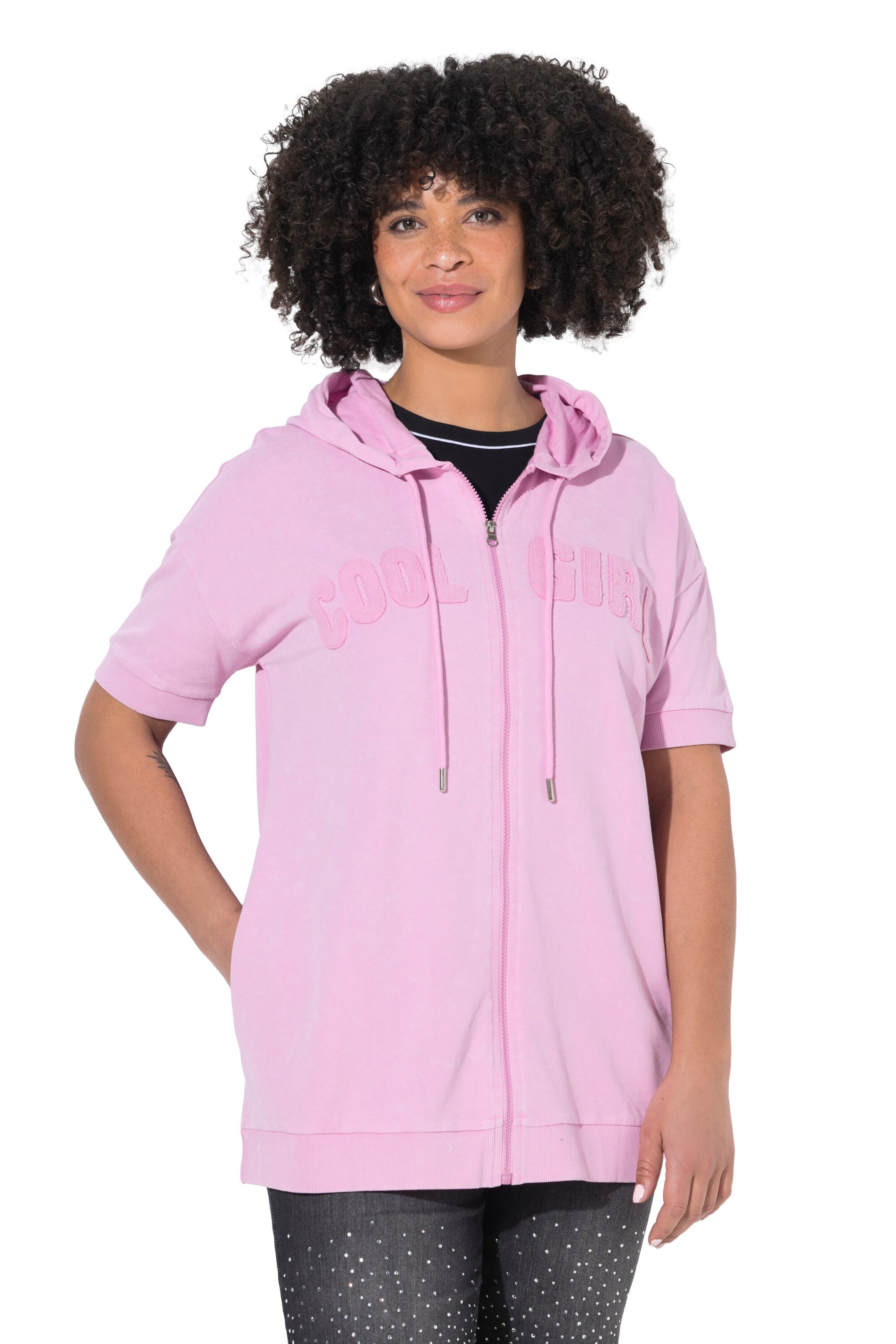 Angel of Style Sweatjacke in Pink: Vorderseite