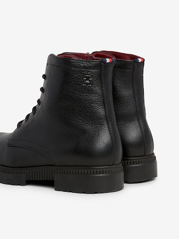 TOMMY HILFIGER Lace-Up Boots in Black