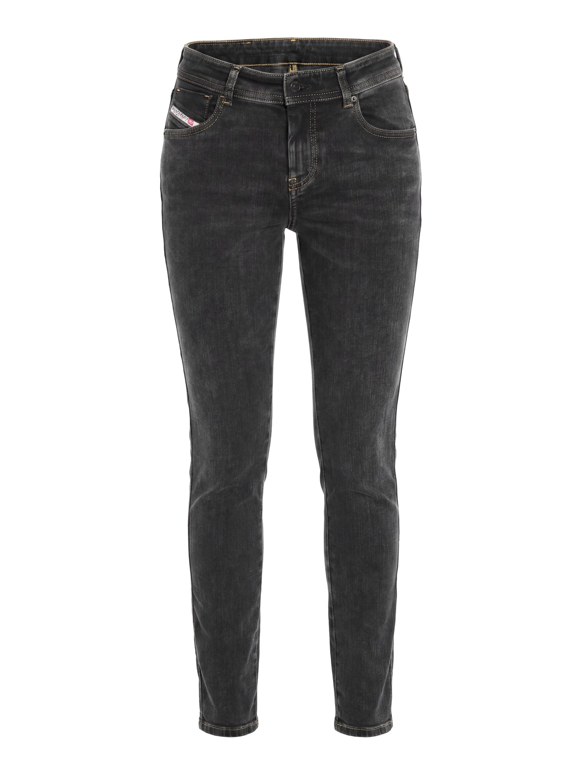 DIESEL Skinny Jeans '2017 D-SLANDY' in Grey: front