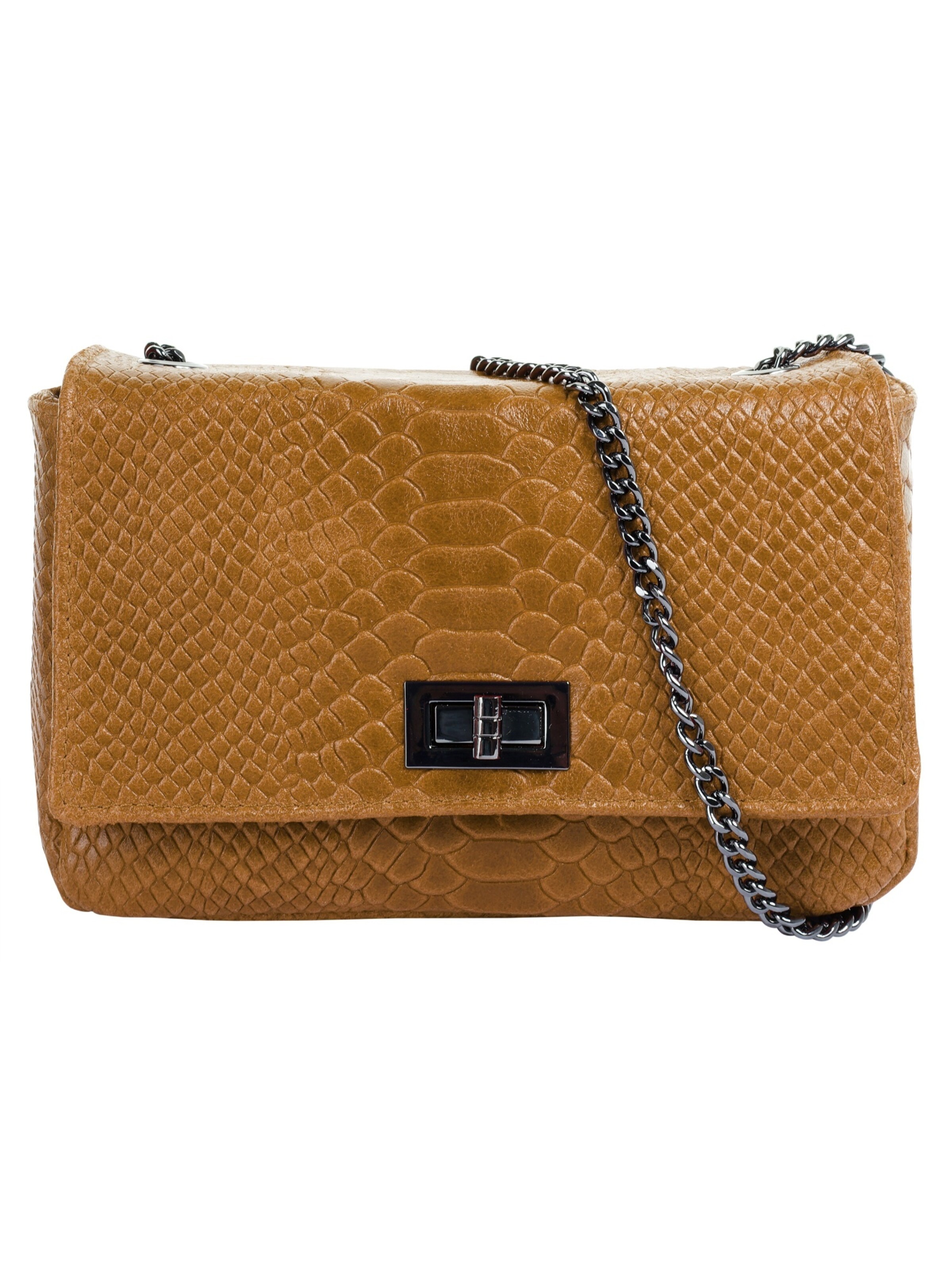Sac à bandoulière Cluty en marron : devant