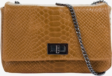 Sac à bandoulière Cluty en marron : devant
