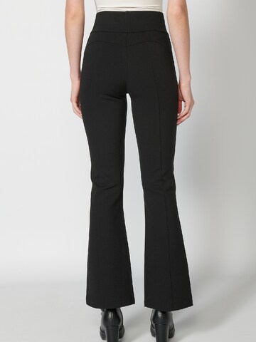 KOROSHI Boot cut Pants in Black