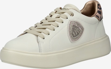 Sneaker bassa di Blauer.USA in beige: frontale