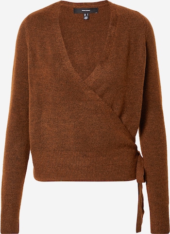 VERO MODA Knit Cardigan 'HEAVEN' in Brown: front