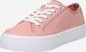 Baskets basses TOMMY HILFIGER en rose : devant