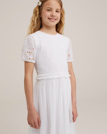 WE Fashion Платье в Белый: спереди