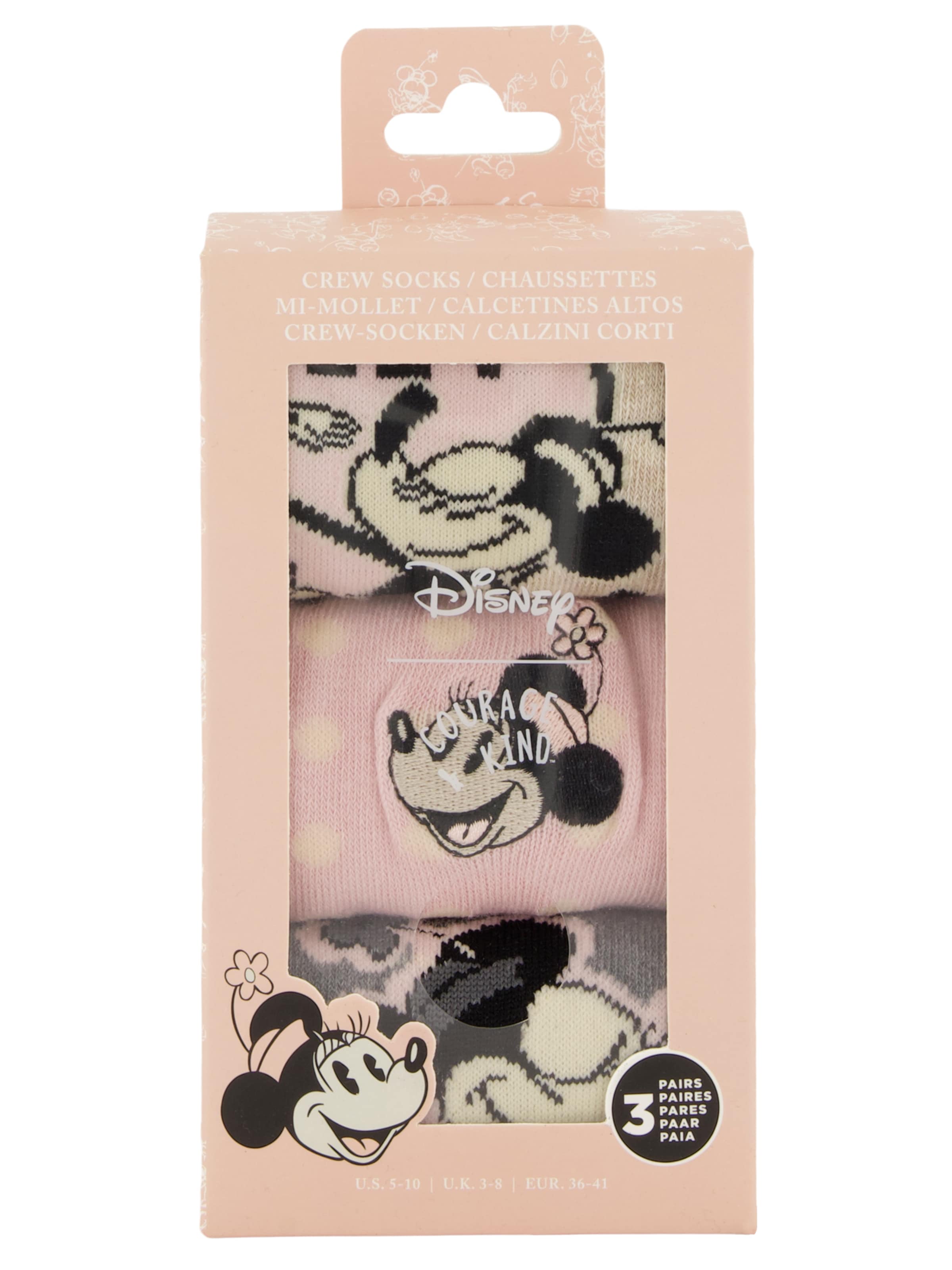 DISNEY Sokken 'Minnie-Maus' in Beige