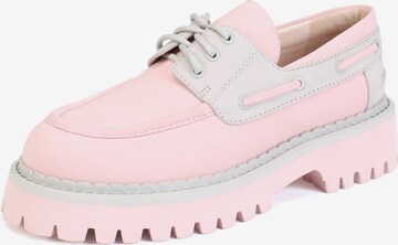 Ekonika Lace-Up Shoes in Pink: front