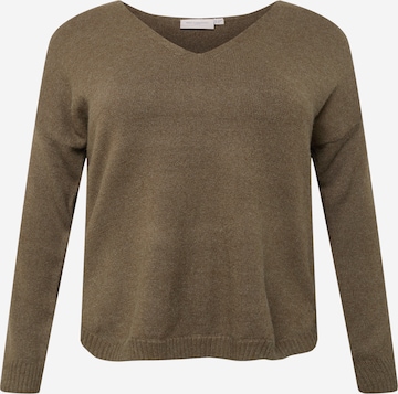 ONLY Carmakoma Sweater 'Margareta' in Green: front