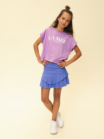 T-Shirt Looxs Revolution en violet : devant