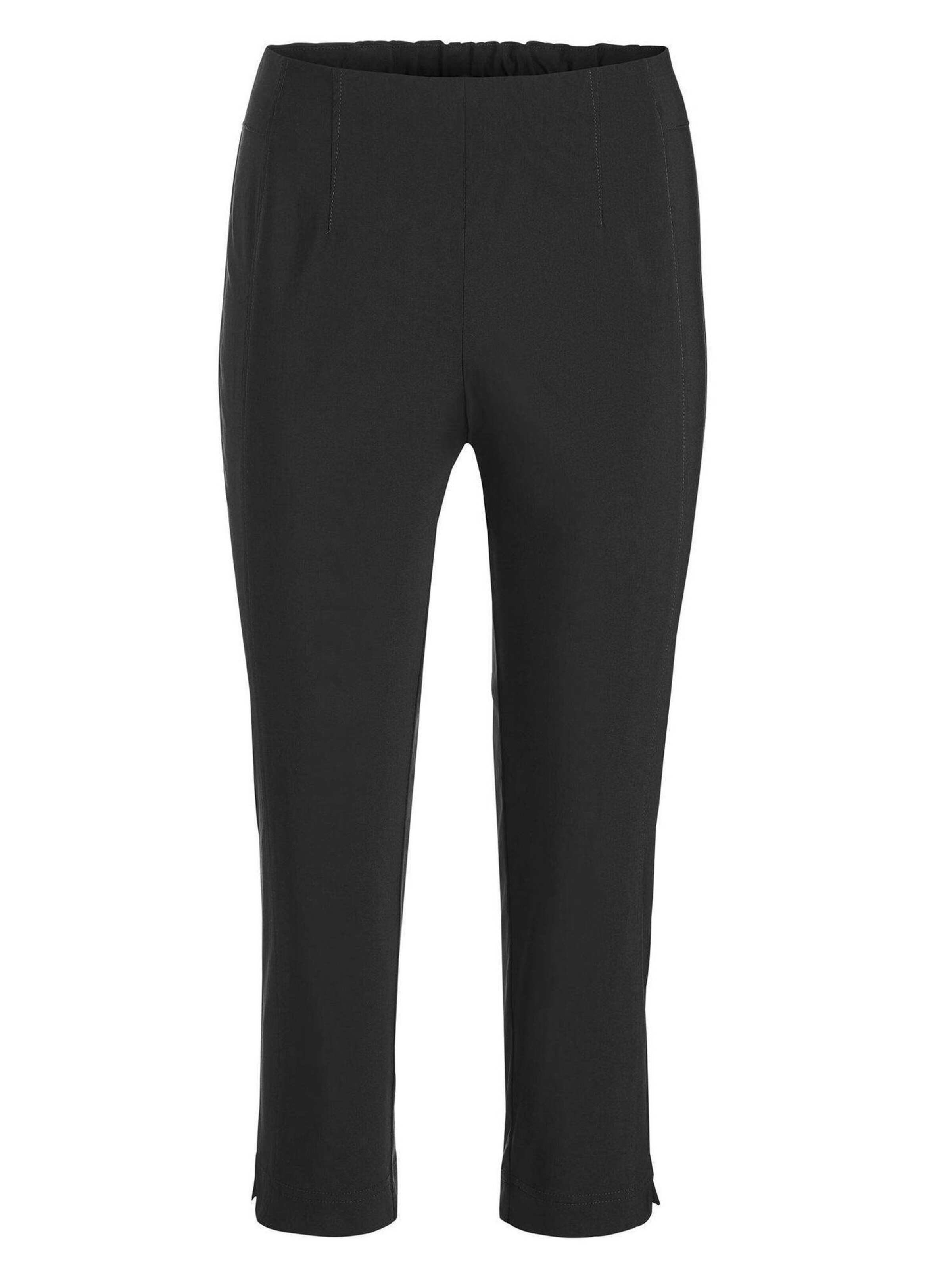 Goldner Slimfit Broek 'LOUISA' in Zwart: voorkant