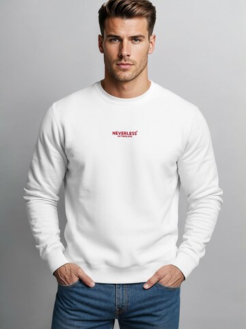 Neverless Sweatshirt 'Red Spider Lilies' in White