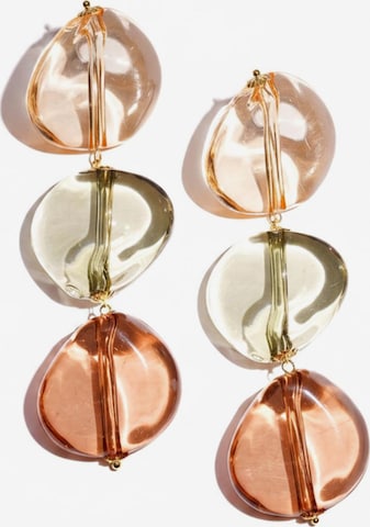 Boucles d'oreilles 'RIVIERA' Cala Rose en vert : devant