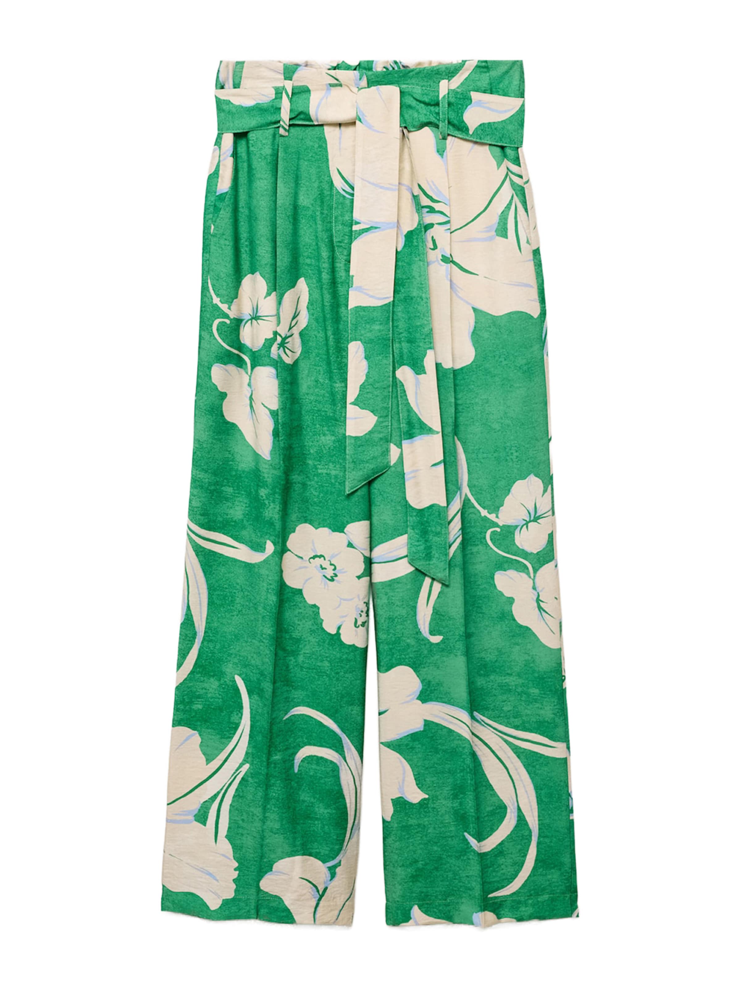 MANGO Loosefit Hose 'TWIST' in Grün: Vorderseite