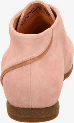 THINK! Lace-Up Ankle Boots in Pink