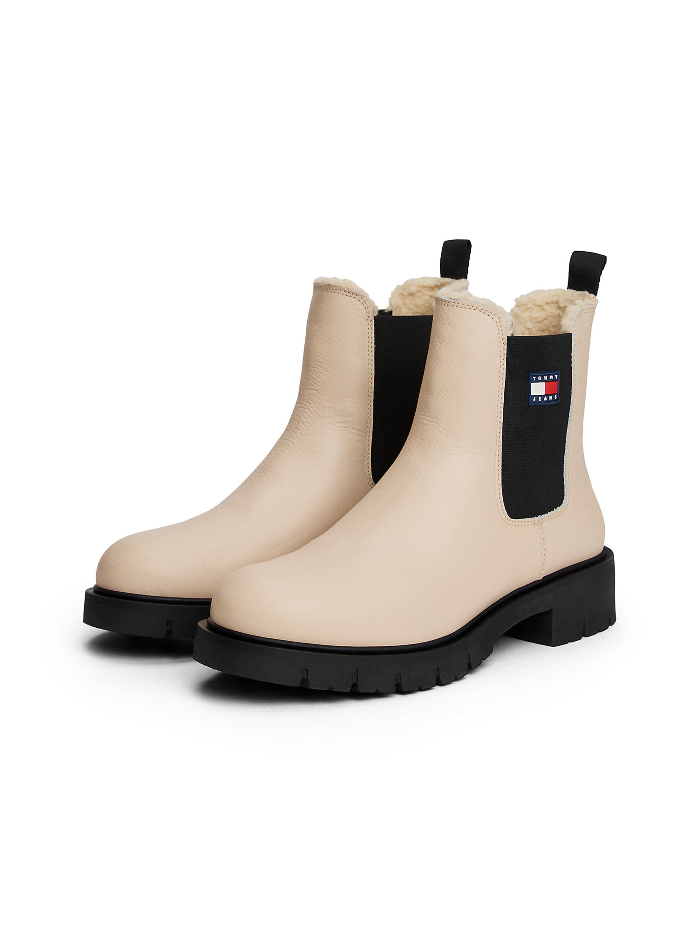 Tommy Jeans Chelsea boots in Beige