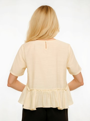 Liberte Essentiel - Top ' FIE ' en blanco