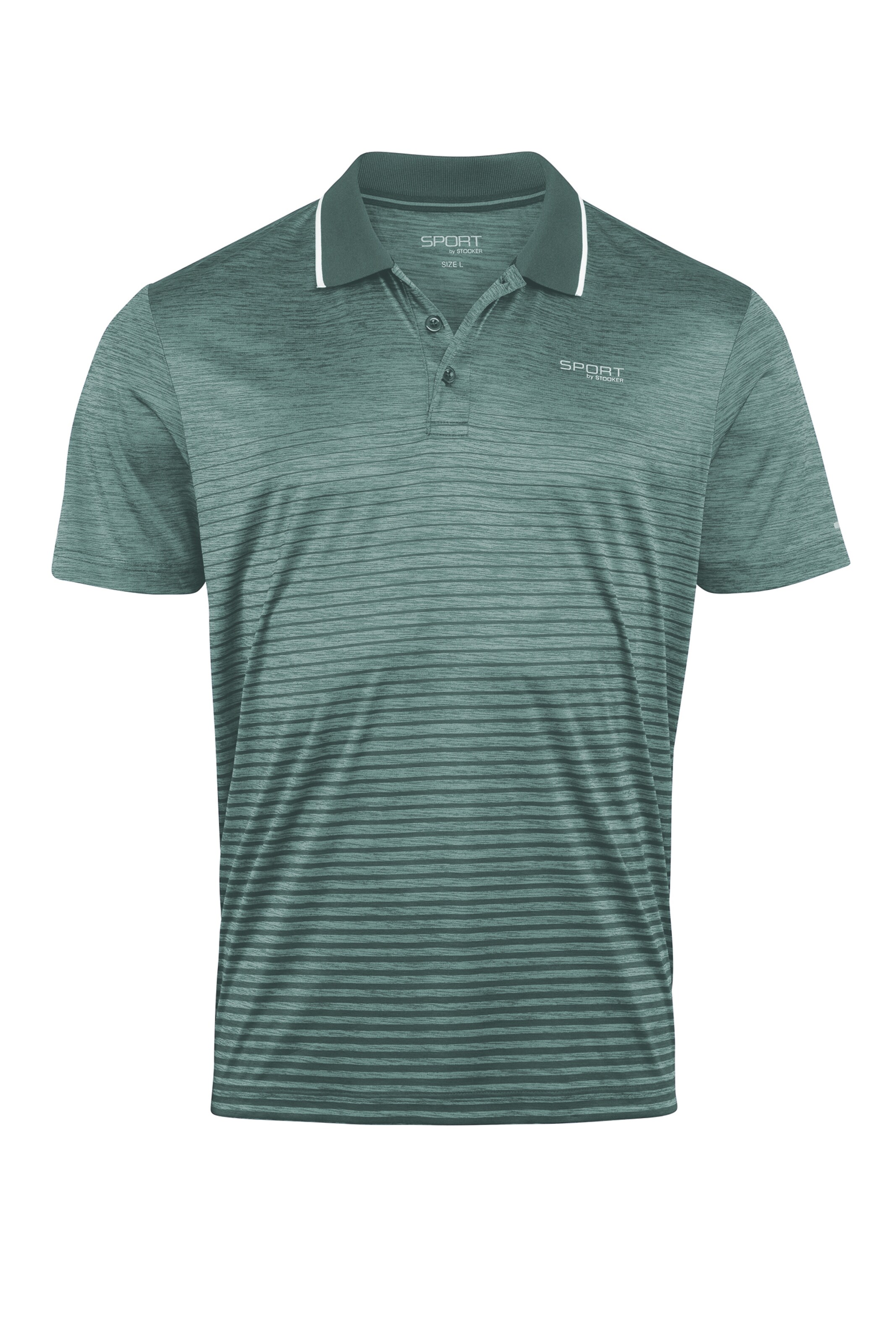 Stooker Men Poloshirt 'Pablo' in Grün: Vorderseite