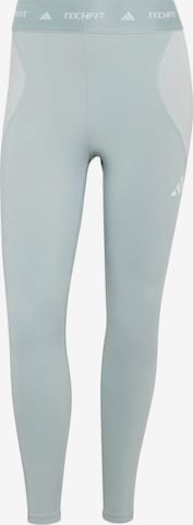 Skinny Pantaloni sport de la ADIDAS PERFORMANCE pe verde: față