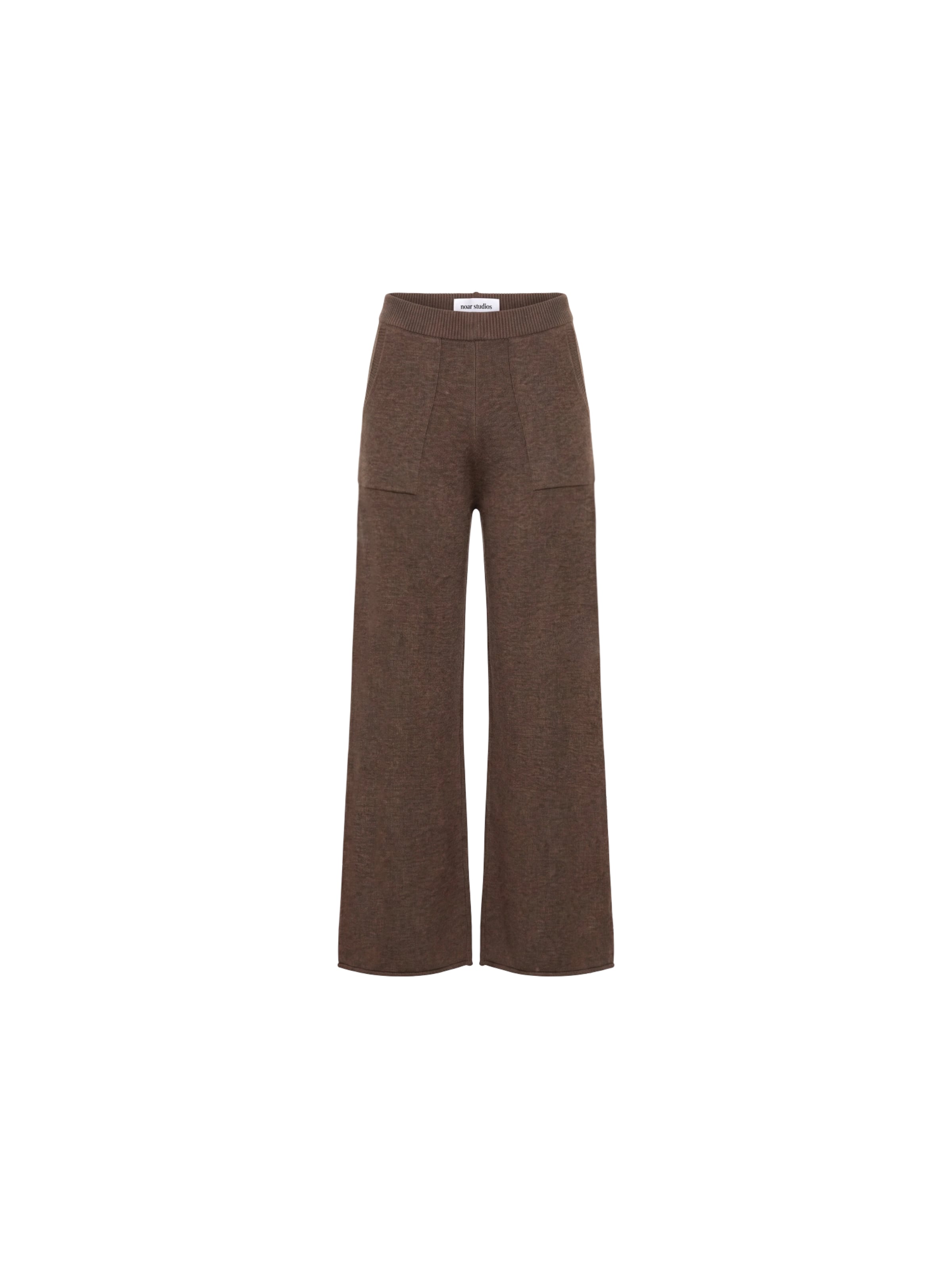noar studios Regular Broek in Bruin: voorkant