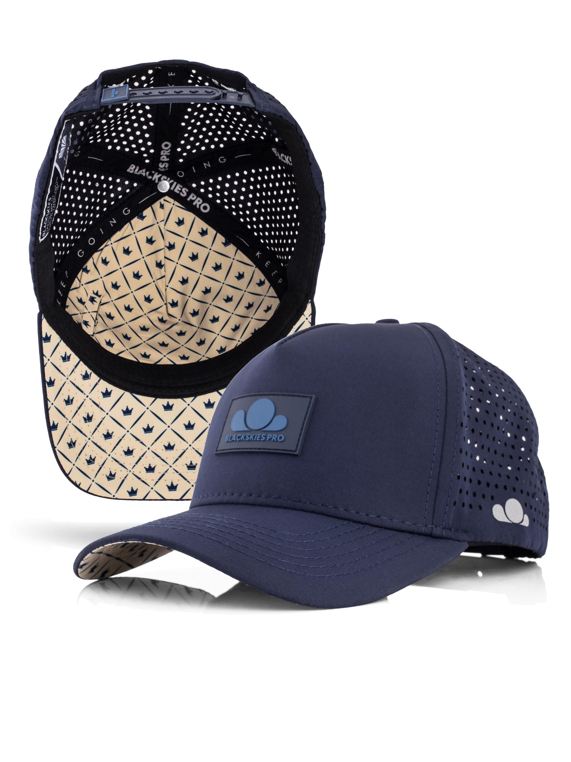 Blackskies Athletic Cap 'Pro Flow Sport Performance' in Blue: front