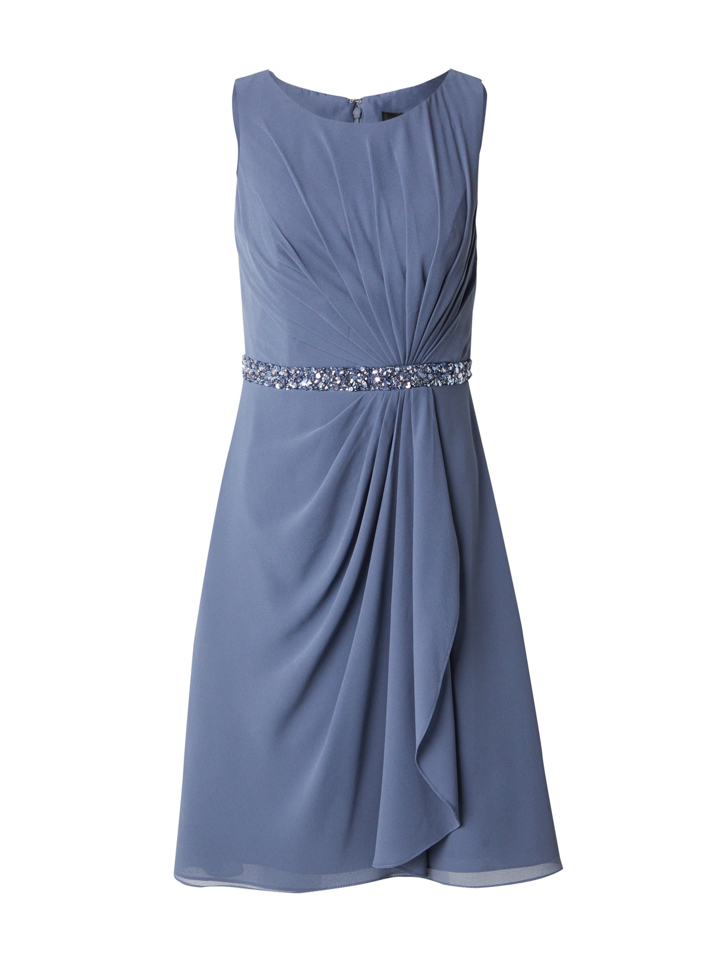 mascara Cocktail Dress in Blue: front