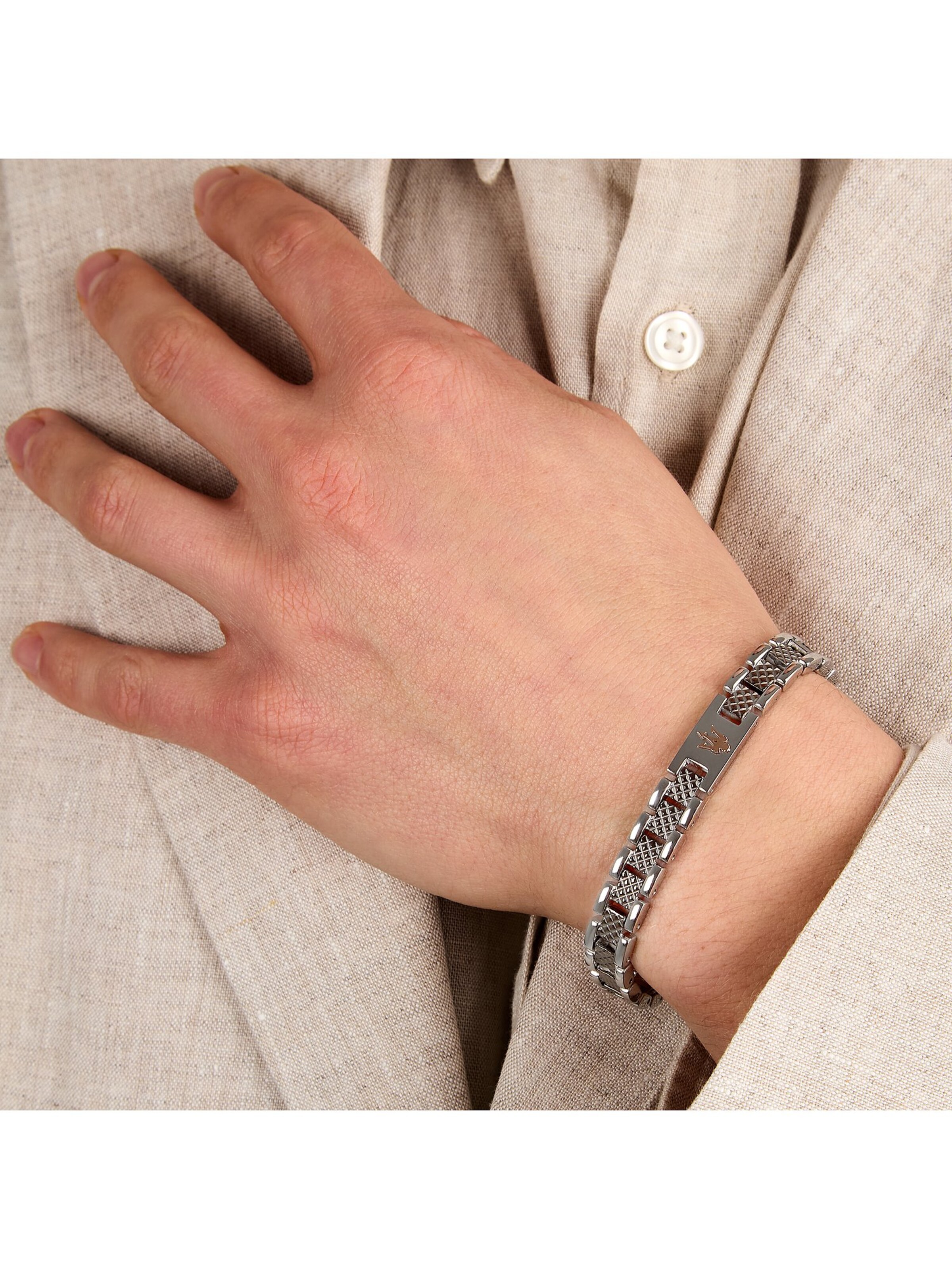 Maserati Armband in Silber: Vorderseite
