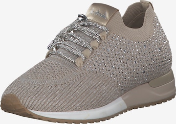 LA STRADA High-Top Sneakers in Beige: front
