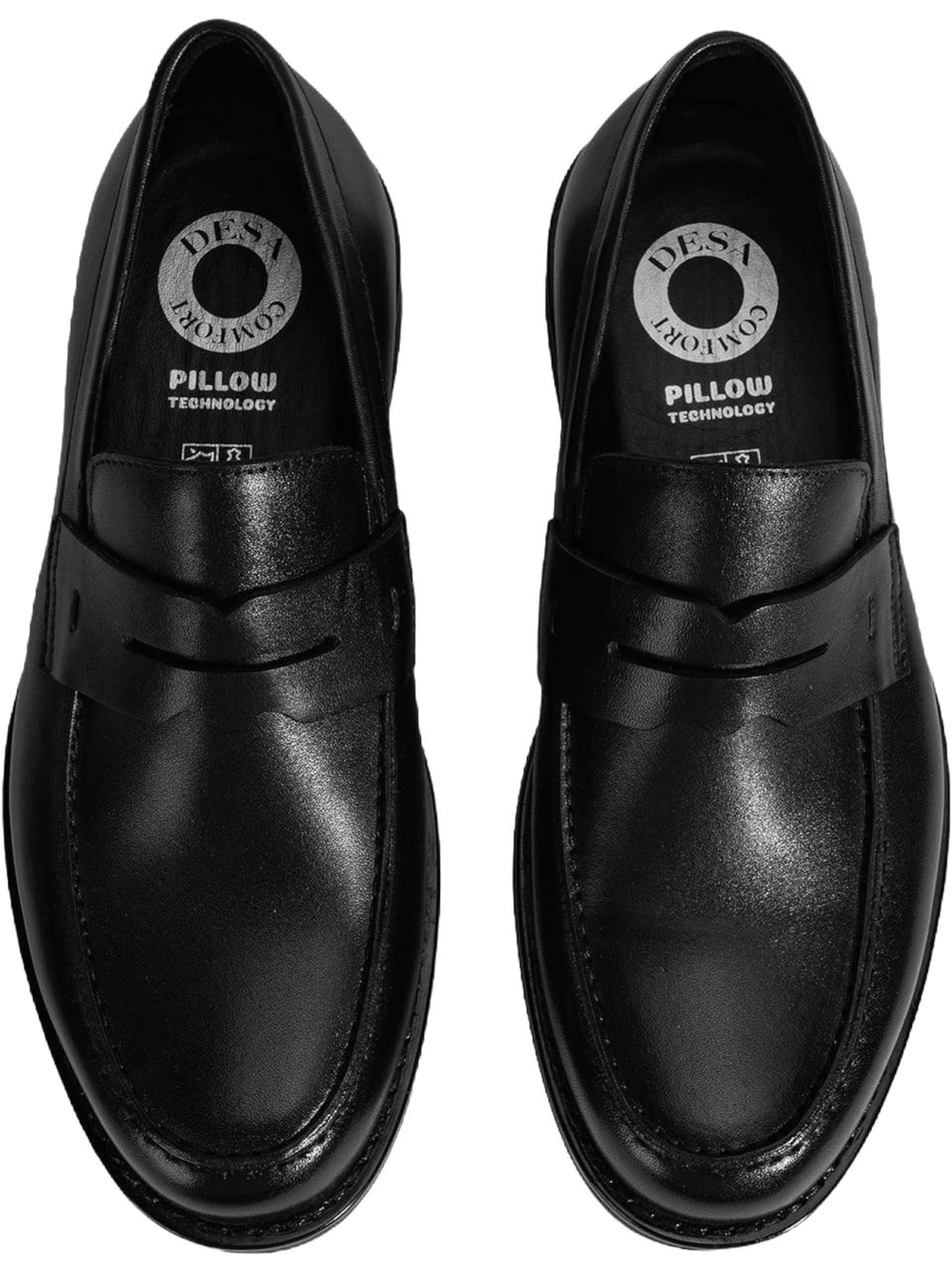 Desa Moccasin 'Slip-Ons' in Black