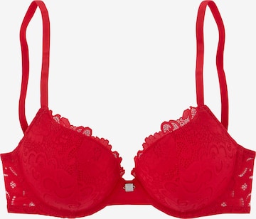 JETTE Push-up Bra in Red: front