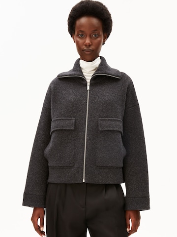 ARMEDANGELS Oversized cardigan in Brown: front