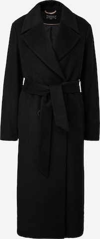 COMMA Between-Seasons Coat in Black: front