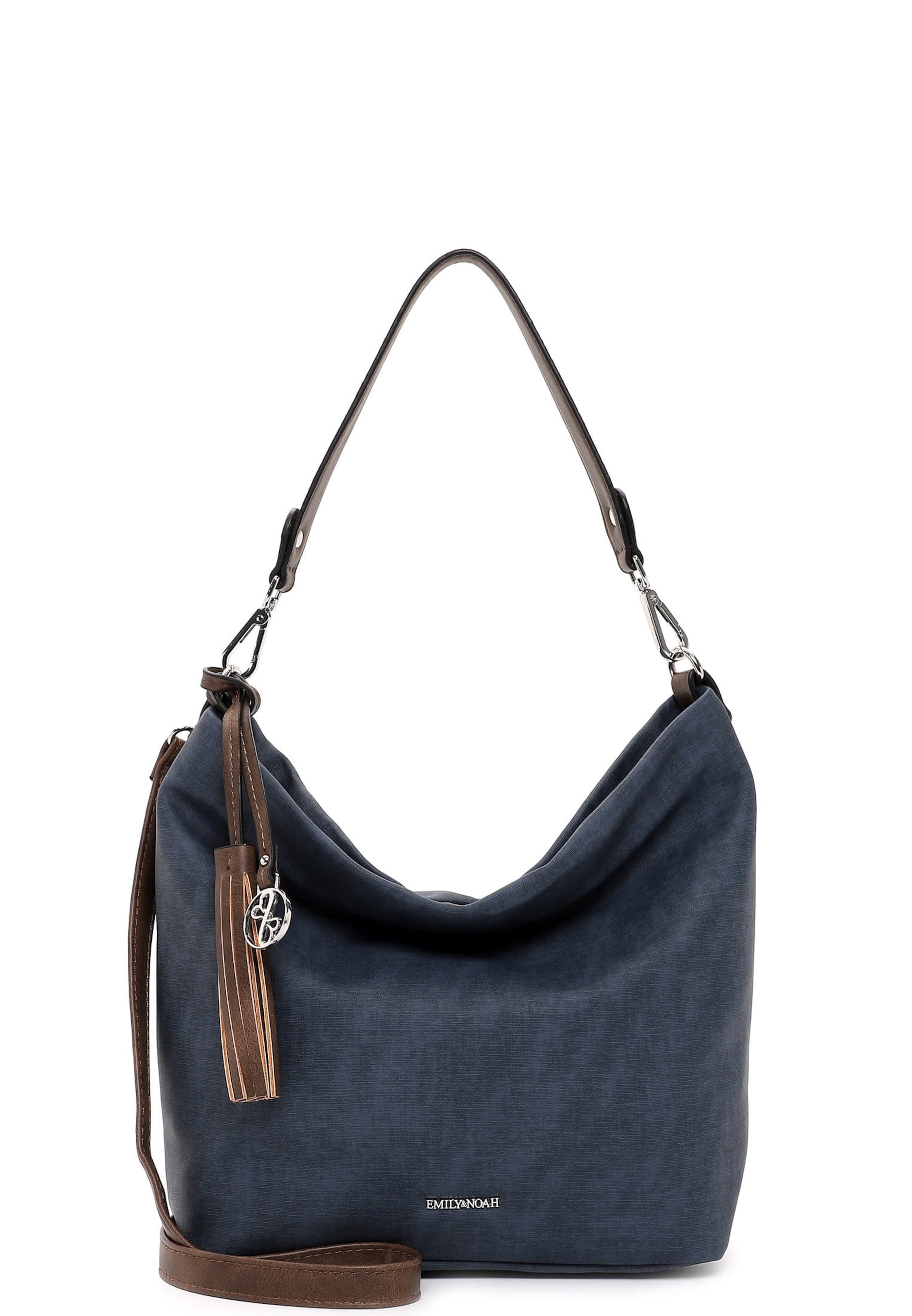 Borsa a spalla 'Elke' di Emily & Noah in blu: frontale