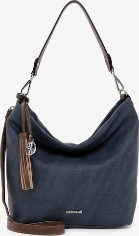 Borsa a spalla 'Elke' di Emily & Noah in blu: frontale