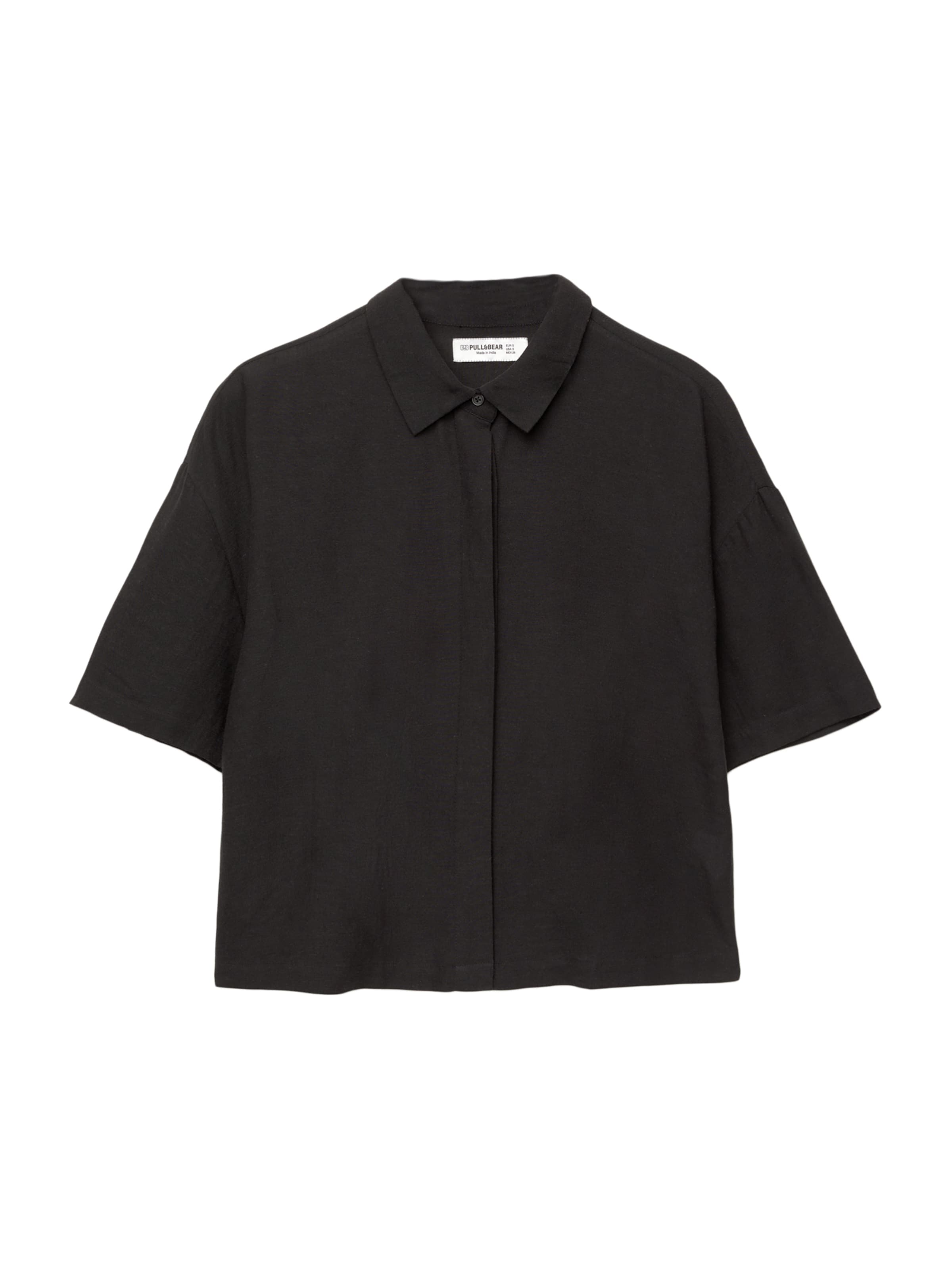 Pull&Bear Blúzka - Čierna: predná strana