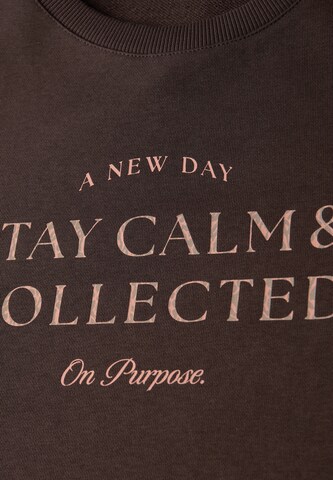 STREET ONE Sweatshirt in Brown