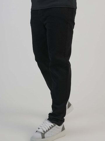 Coupe slim Jean SikSilk en noir : devant