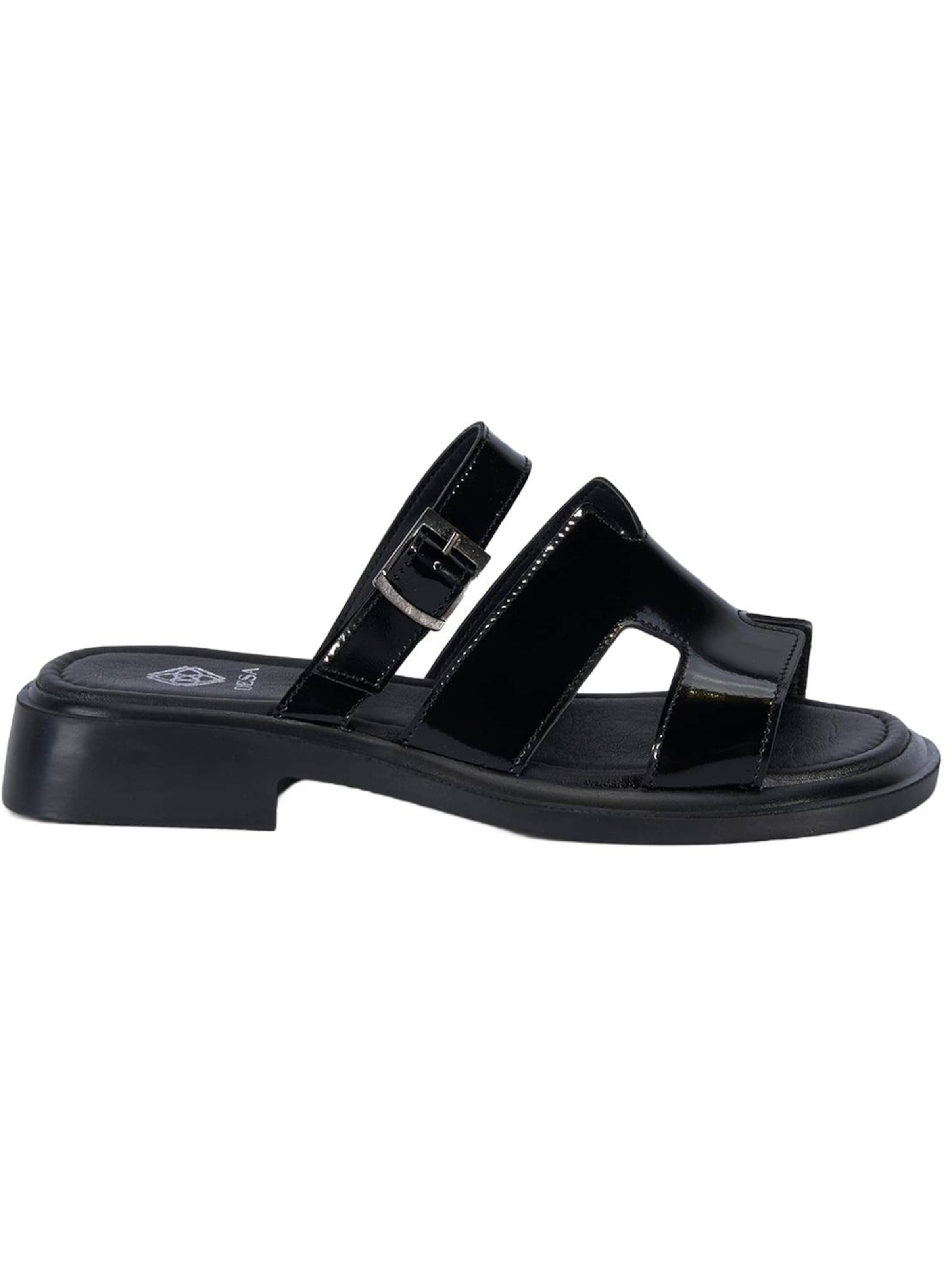 Desa - Zapatos abiertos en negro