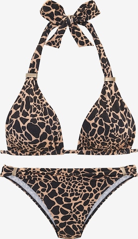 LASCANATrokutasti Bikini - crna boja: prednji dio