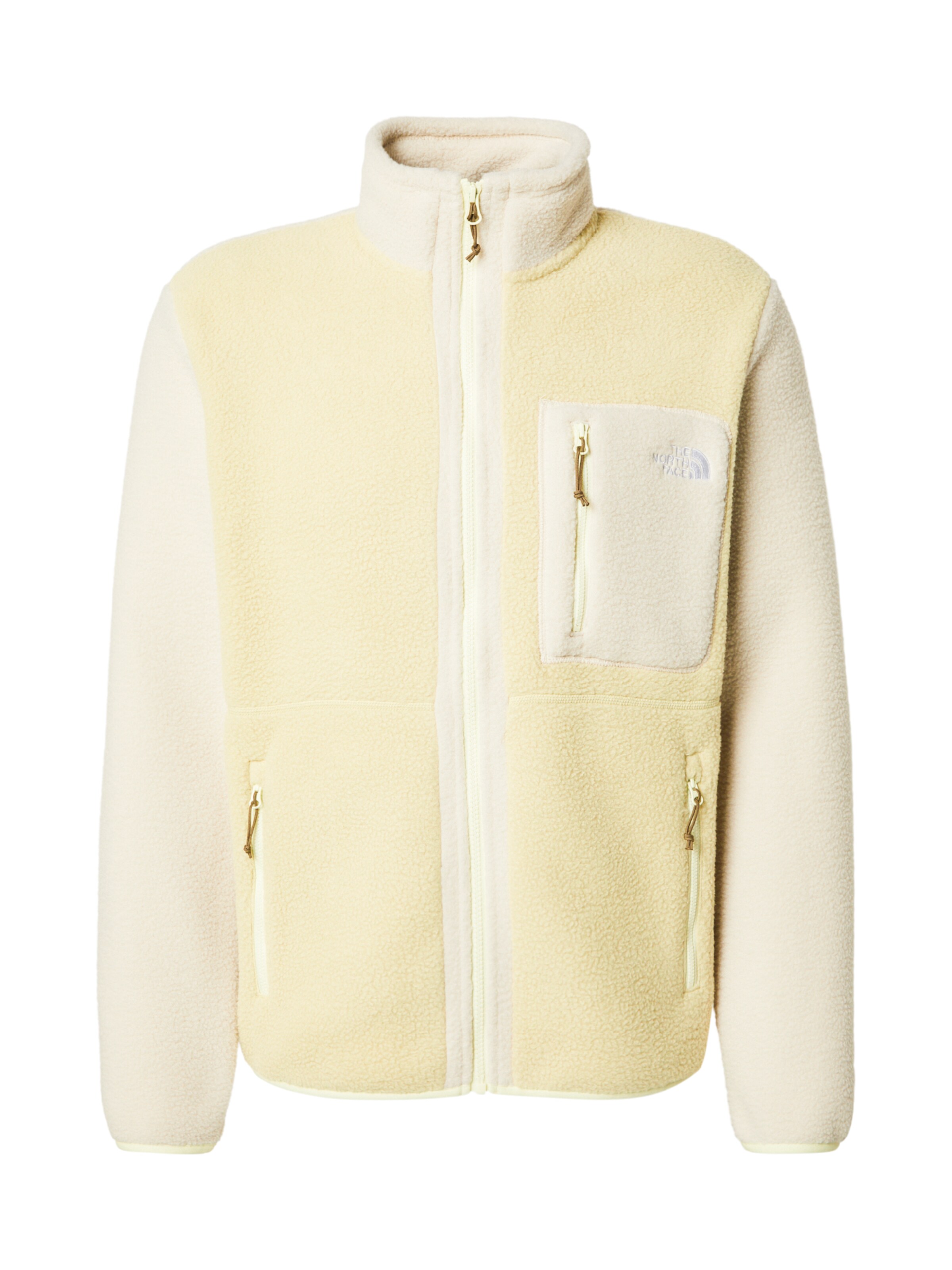 THE NORTH FACE Veste en polaire fonctionnelle 'YUMIORI' en jaune pastel / pierre, Vue avec produit