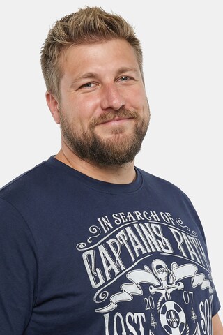 Men Plus Shirt in Blauw