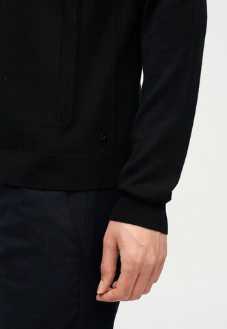 BOGNER Knit Cardigan 'OSCAR' in Black: front